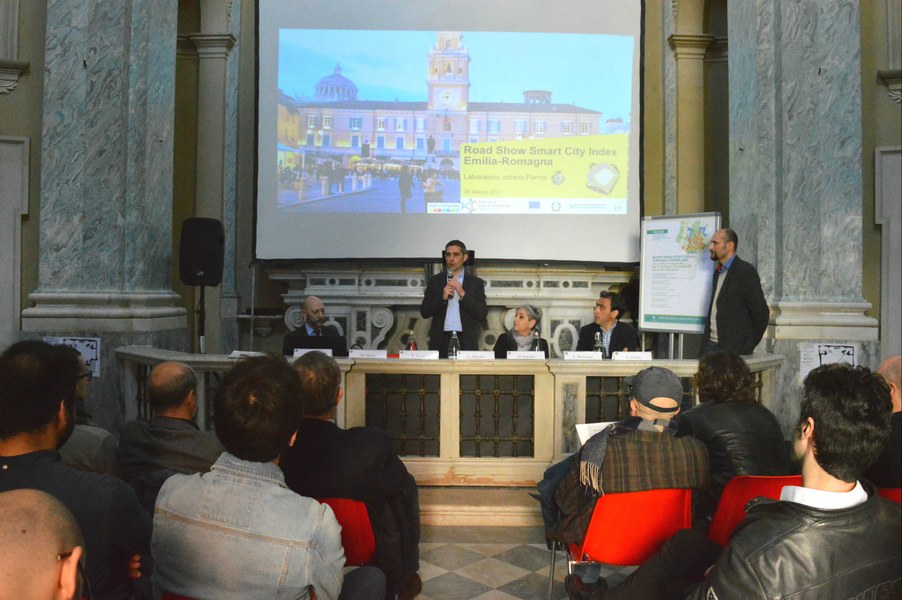L'intervento del sindaco di Parma, Federico Pizzarotti