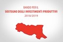 Bando Sostegno Investimenti Produttivi 2018-2019